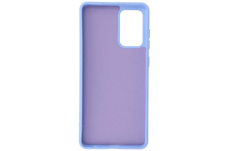 BAOHU Hoesje Geschikt voor de Samsung Galaxy A72 / A72 5G - Fashion Color Backcover Telefoonhoesje - Paars