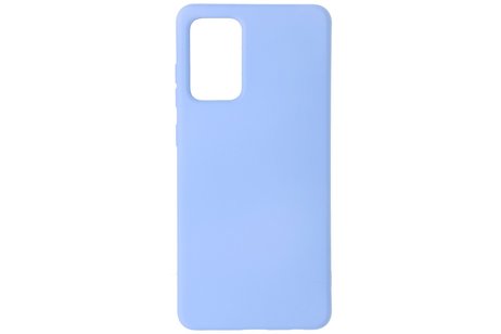 BAOHU Hoesje Geschikt voor de Samsung Galaxy A72 / A72 5G - Fashion Color Backcover Telefoonhoesje - Paars