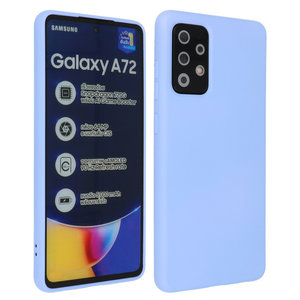 BAOHU Hoesje Geschikt voor de Samsung Galaxy A72 / A72 5G - Fashion Color Backcover Telefoonhoesje - Paars
