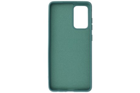 Hoesje Geschikt voor de Samsung Galaxy A72 / A72 5G - Fashion Color Backcover Telefoonhoesje - Donker Groen