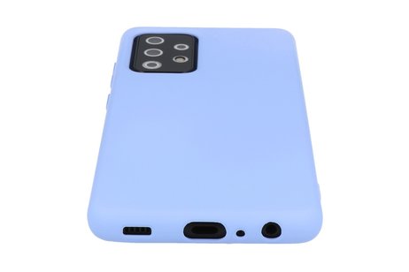 BAOHU Hoesje Geschikt voor de Samsung Galaxy A72 / A72 5G - Fashion Color Backcover Telefoonhoesje - Paars