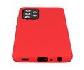 BAOHU Hoesje Geschikt voor de Samsung Galaxy A72 / A72 5G - Fashion Color Backcover Telefoonhoesje - Rood