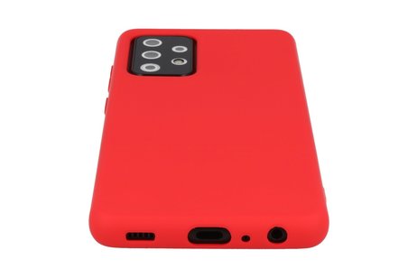 BAOHU Hoesje Geschikt voor de Samsung Galaxy A72 / A72 5G - Fashion Color Backcover Telefoonhoesje - Rood