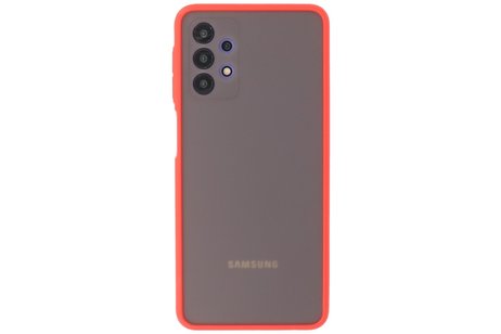 BAOHU Hoesje Geschikt voor de Samsung Galaxy A32 5G - Hard Case Backcover Telefoonhoesje - Rood