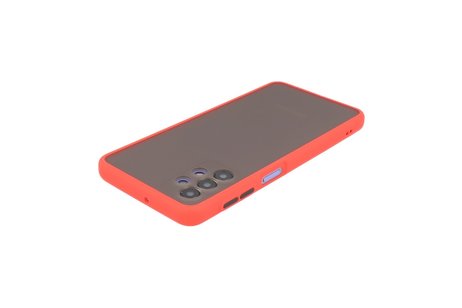 BAOHU Hoesje Geschikt voor de Samsung Galaxy A32 5G - Hard Case Backcover Telefoonhoesje - Rood