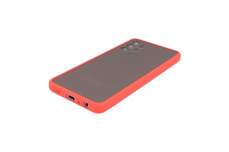 BAOHU Hoesje Geschikt voor de Samsung Galaxy A32 5G - Hard Case Backcover Telefoonhoesje - Rood