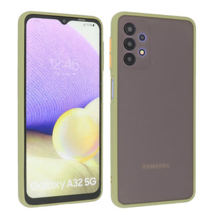 BAOHU Hoesje Geschikt voor de Samsung Galaxy A32 5G - Hard Case Backcover Telefoonhoesje - Groen