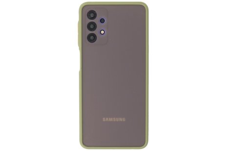BAOHU Hoesje Geschikt voor de Samsung Galaxy A32 5G - Hard Case Backcover Telefoonhoesje - Groen