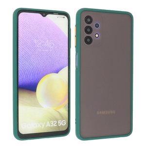 Samsung Galaxy A32 5G Hoesje Hard Case Backcover Telefoonhoesje Donker Groen