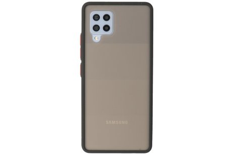 BAOHU Hoesje Geschikt voor de Samsung Galaxy A42 5G - Hard Case Backcover Telefoonhoesje - Zwart