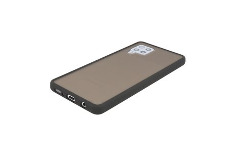 BAOHU Hoesje Geschikt voor de Samsung Galaxy A42 5G - Hard Case Backcover Telefoonhoesje - Zwart