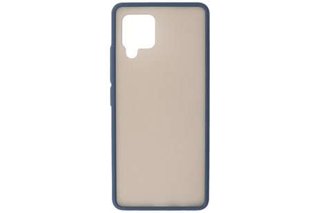 BAOHU Hoesje Geschikt voor de Samsung Galaxy A42 5G - Hard Case Backcover Telefoonhoesje - Blauw