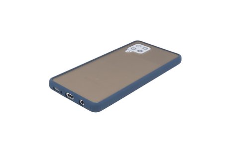 BAOHU Hoesje Geschikt voor de Samsung Galaxy A42 5G - Hard Case Backcover Telefoonhoesje - Blauw