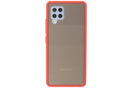 BAOHU Hoesje Geschikt voor de Samsung Galaxy A42 5G - Hard Case Backcover Telefoonhoesje - Rood