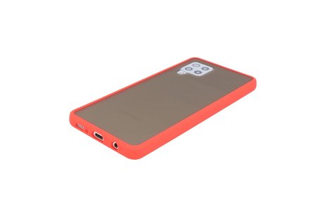 BAOHU Hoesje Geschikt voor de Samsung Galaxy A42 5G - Hard Case Backcover Telefoonhoesje - Rood