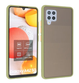 BAOHU Samsung Galaxy A42 5G Hoesje Hard Case Backcover Telefoonhoesje Groen