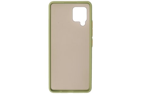 BAOHU Hoesje Geschikt voor de Samsung Galaxy A42 5G - Hard Case Backcover Telefoonhoesje - Groen