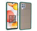 BAOHU Hoesje Geschikt voor de Samsung Galaxy A42 5G - Hard Case Backcover Telefoonhoesje - Donker Groen