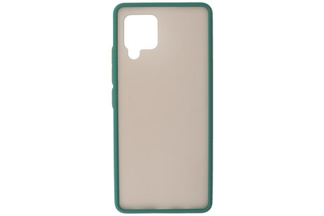 BAOHU Hoesje Geschikt voor de Samsung Galaxy A42 5G - Hard Case Backcover Telefoonhoesje - Donker Groen