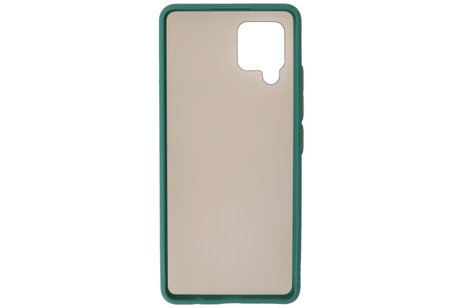 BAOHU Hoesje Geschikt voor de Samsung Galaxy A42 5G - Hard Case Backcover Telefoonhoesje - Donker Groen