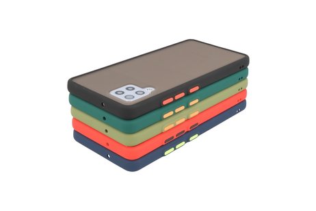 BAOHU Hoesje Geschikt voor de Samsung Galaxy A42 5G - Hard Case Backcover Telefoonhoesje - Donker Groen