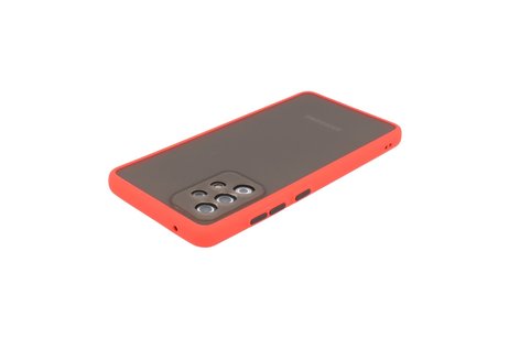 BAOHU Hoesje Geschikt voor de Samsung Galaxy A72 & Galaxy A72 5G - Hard Case Backcover Telefoonhoesje - Rood