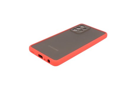 BAOHU Hoesje Geschikt voor de Samsung Galaxy A72 & Galaxy A72 5G - Hard Case Backcover Telefoonhoesje - Rood