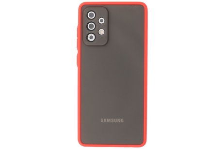BAOHU Hoesje Geschikt voor de Samsung Galaxy A72 & Galaxy A72 5G - Hard Case Backcover Telefoonhoesje - Rood