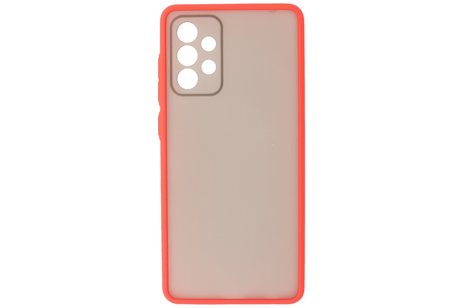 BAOHU Hoesje Geschikt voor de Samsung Galaxy A72 & Galaxy A72 5G - Hard Case Backcover Telefoonhoesje - Rood