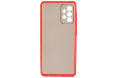 BAOHU Hoesje Geschikt voor de Samsung Galaxy A72 & Galaxy A72 5G - Hard Case Backcover Telefoonhoesje - Rood