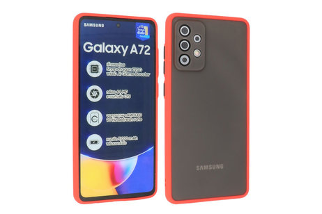 Samsung Galaxy A72 & Galaxy A72 5G Hoesje Hard Case Backcover Telefoonhoesje Rood
