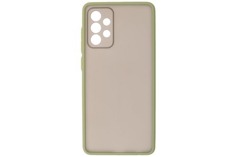 BAOHU Hoesje Geschikt voor de Samsung Galaxy A72 & Galaxy A72 5G - Hard Case Backcover Telefoonhoesje - Groen