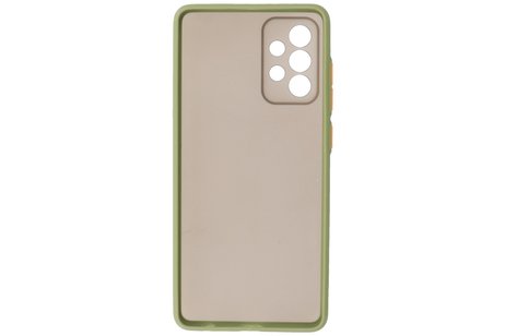 BAOHU Hoesje Geschikt voor de Samsung Galaxy A72 & Galaxy A72 5G - Hard Case Backcover Telefoonhoesje - Groen