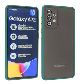 BAOHU Samsung Galaxy A72 & Galaxy A72 5G Hoesje Hard Case Backcover Telefoonhoesje Donker Groen