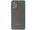 BAOHU Hoesje Geschikt voor de Samsung Galaxy A72 & Galaxy A72 5G - Hard Case Backcover Telefoonhoesje - Donker Groen
