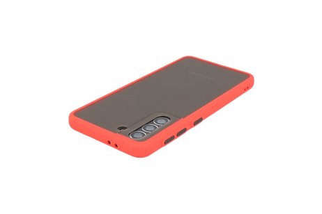 BAOHU Hoesje Geschikt voor de Samsung Galaxy S21 - Hard Case Backcover Telefoonhoesje - Rood