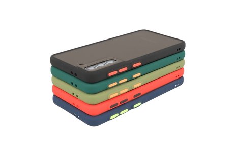 BAOHU Hoesje Geschikt voor de Samsung Galaxy S21 - Hard Case Backcover Telefoonhoesje - Rood