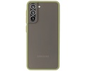 BAOHU Hoesje Geschikt voor de Samsung Galaxy S21 - Hard Case Backcover Telefoonhoesje - Groen