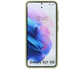 BAOHU Hoesje Geschikt voor de Samsung Galaxy S21 - Hard Case Backcover Telefoonhoesje - Groen