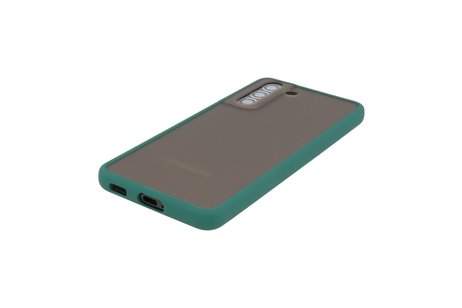 BAOHU Hoesje Geschikt voor de Samsung Galaxy S21 - Hard Case Backcover Telefoonhoesje - Donker Groen
