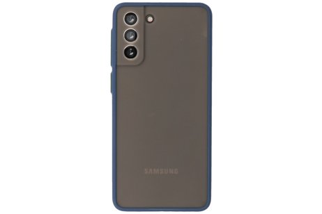 BAOHU Hoesje Geschikt voor de Samsung Galaxy S21 Plus - Hard Case Backcover Telefoonhoesje - Blauw