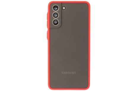 BAOHU Hoesje Geschikt voor de Samsung Galaxy S21 Plus - Hard Case Backcover Telefoonhoesje - Rood