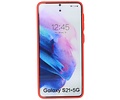BAOHU Hoesje Geschikt voor de Samsung Galaxy S21 Plus - Hard Case Backcover Telefoonhoesje - Rood