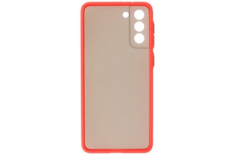 BAOHU Hoesje Geschikt voor de Samsung Galaxy S21 Plus - Hard Case Backcover Telefoonhoesje - Rood