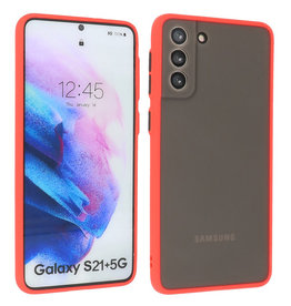 BAOHU Samsung Galaxy S21 Plus Hoesje Hard Case Backcover Telefoonhoesje Rood