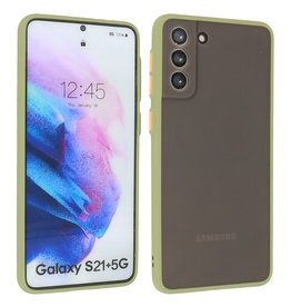 BAOHU Samsung Galaxy S21 Plus Hoesje Hard Case Backcover Telefoonhoesje Groen