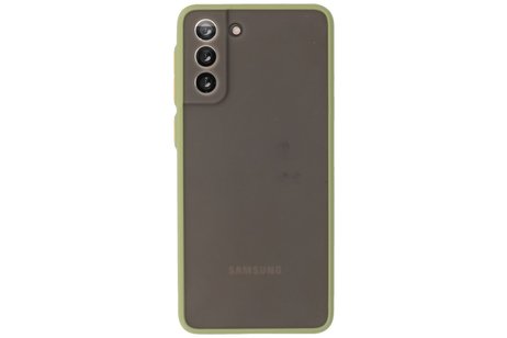 BAOHU Hoesje Geschikt voor de Samsung Galaxy S21 Plus - Hard Case Backcover Telefoonhoesje - Groen