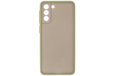 BAOHU Hoesje Geschikt voor de Samsung Galaxy S21 Plus - Hard Case Backcover Telefoonhoesje - Groen