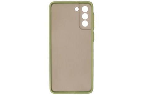 BAOHU Hoesje Geschikt voor de Samsung Galaxy S21 Plus - Hard Case Backcover Telefoonhoesje - Groen