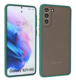 BAOHU Samsung Galaxy S21 Plus Hoesje Hard Case Backcover Telefoonhoesje Donker Groen